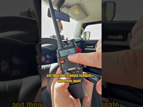 Save an Authorised Frequency on a Baofeng UV-5R — official Ventrax Offroad video